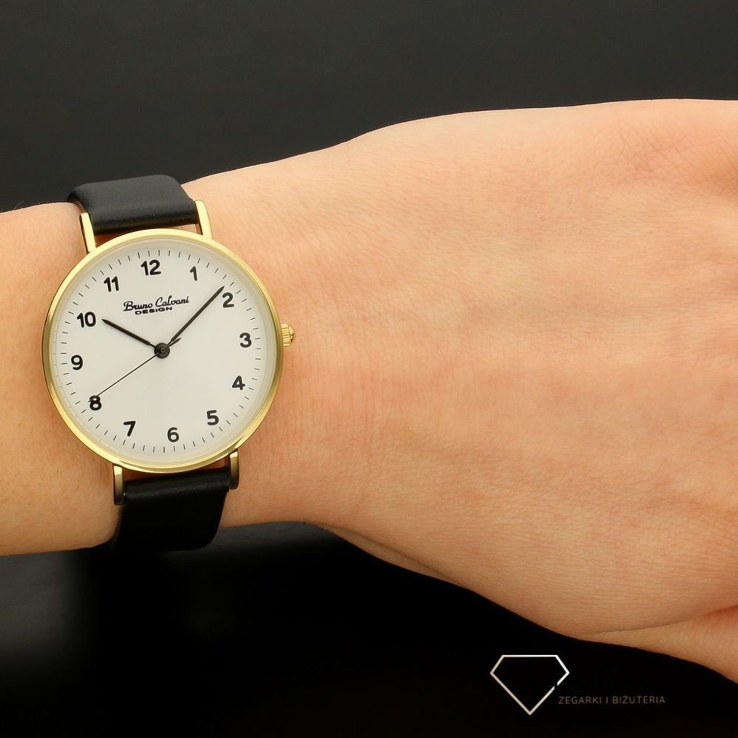 Zegarek damski Bruno Calvani BC90010 GOLD z czarnym paskiem (1).jpg